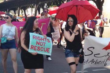 Protestmarsch am Welthurentag in Berlin